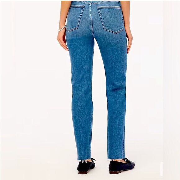 J.Crew Stovepipe Jeans Size 30 Raw Hem High Rise New, tags removed - Picture 4 of 14